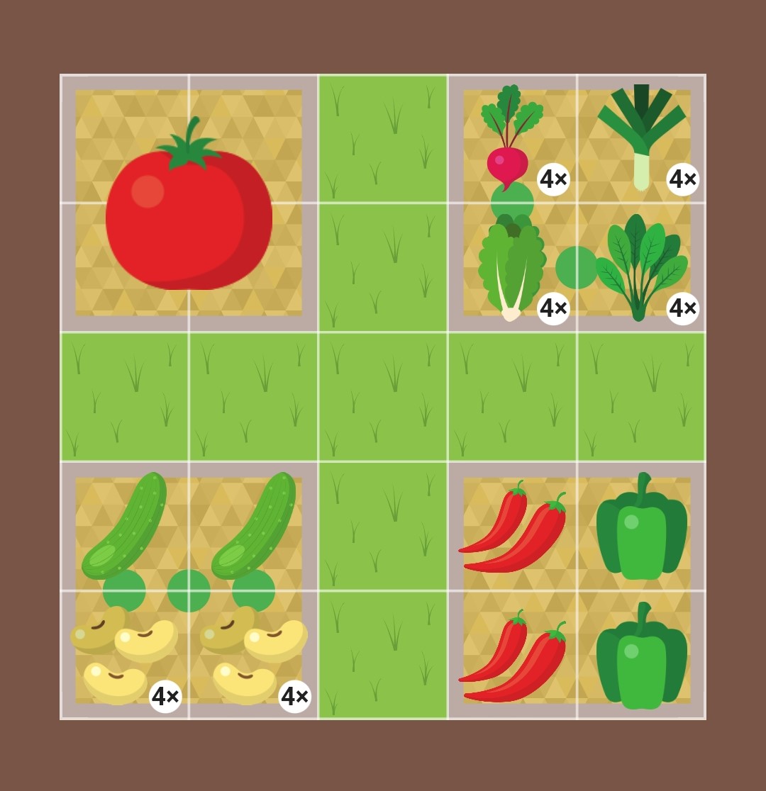 Screenshot of a customized garden plan in Planter