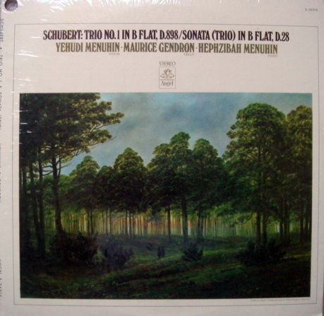 ★Sealed★ EMI Angel / GENDRON-MENUHIN - Schubert Trio No...