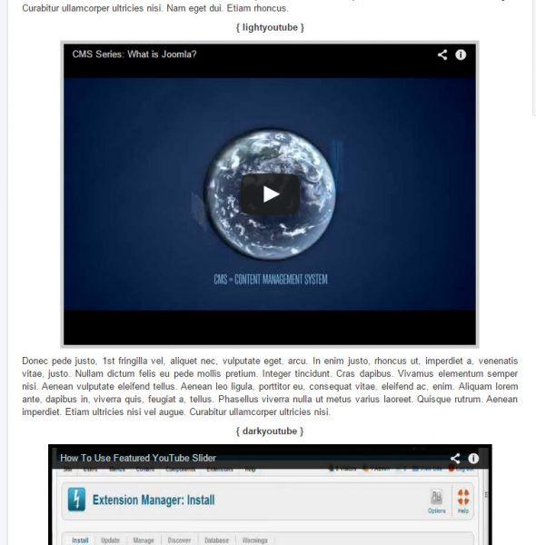 Flexi Youtube - плагин для встраивания Youtube на сайт