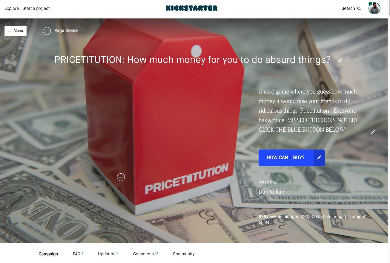  Pricetitution Card Game (from Shark Tank!) - Game Nights,  Dinner Parties, Funny ConversationsPlay in-Person or Over Video Online!, 3+ Players, Adults 16+