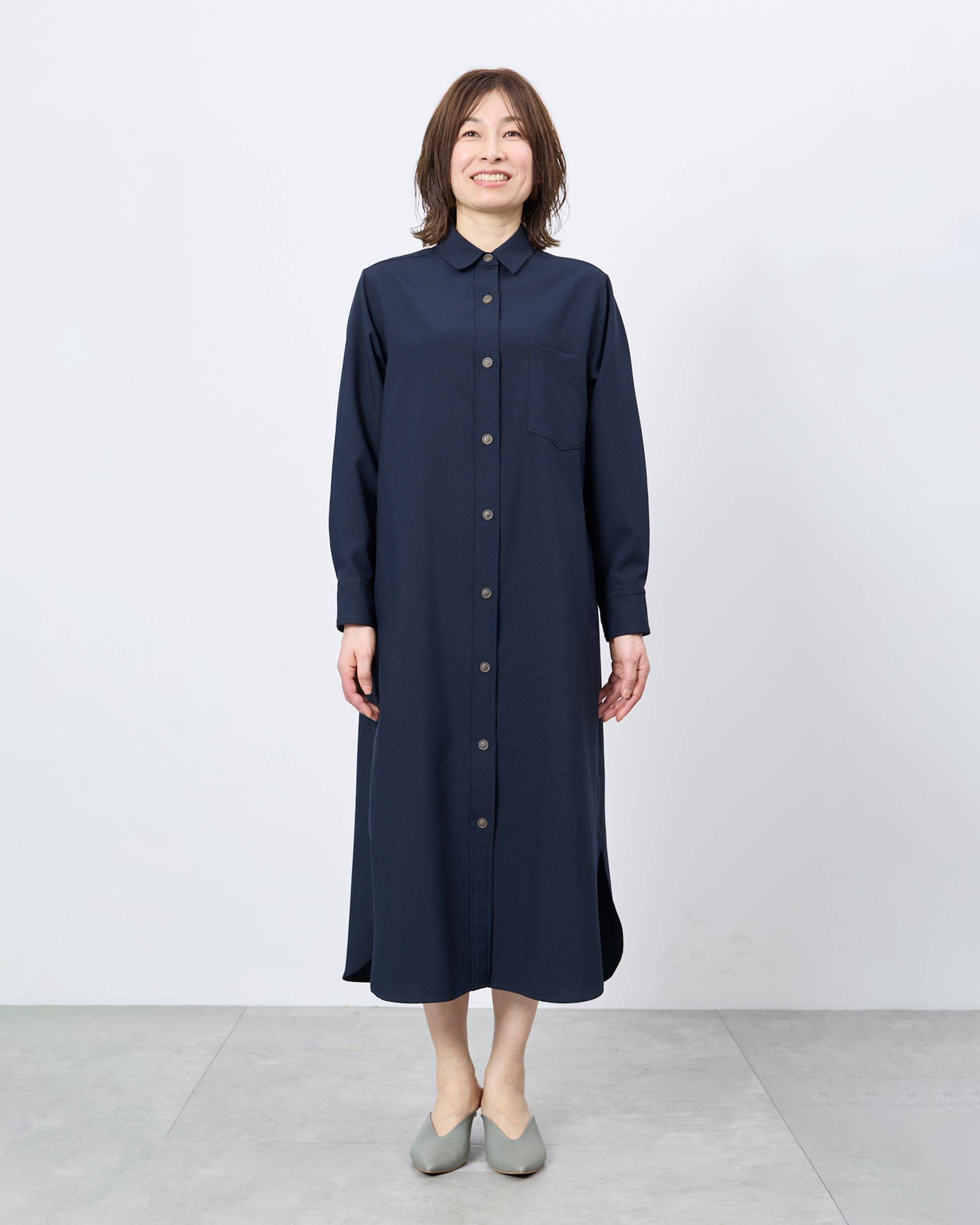 ソフトオックスシャツワンピース着用レビュー