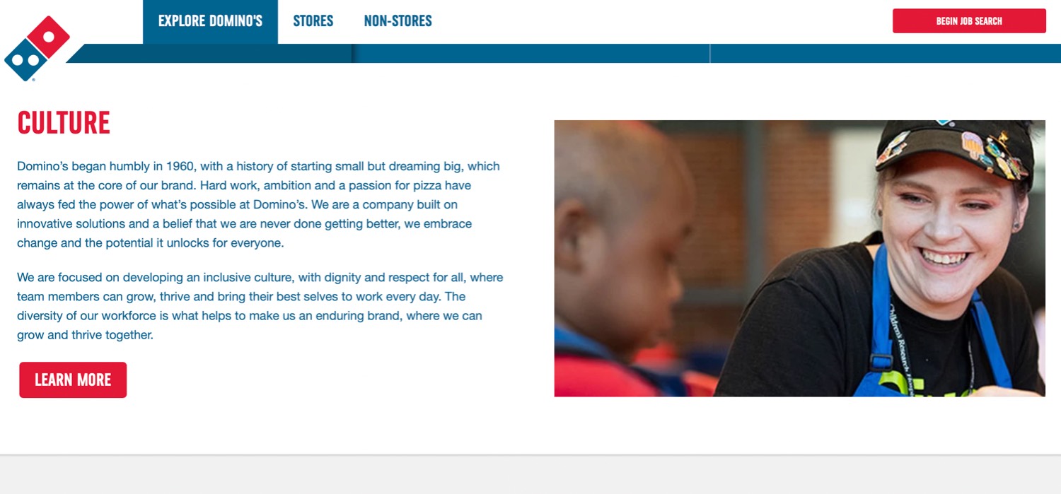 Domino's product / service