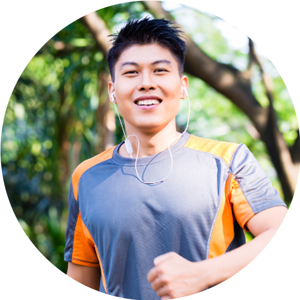 Fit young man in sportswear