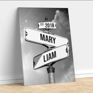 Personalized street name art