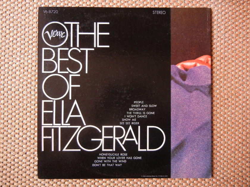 Ella Fitzgerald - The Best Of Verve V6-8720 Stereo