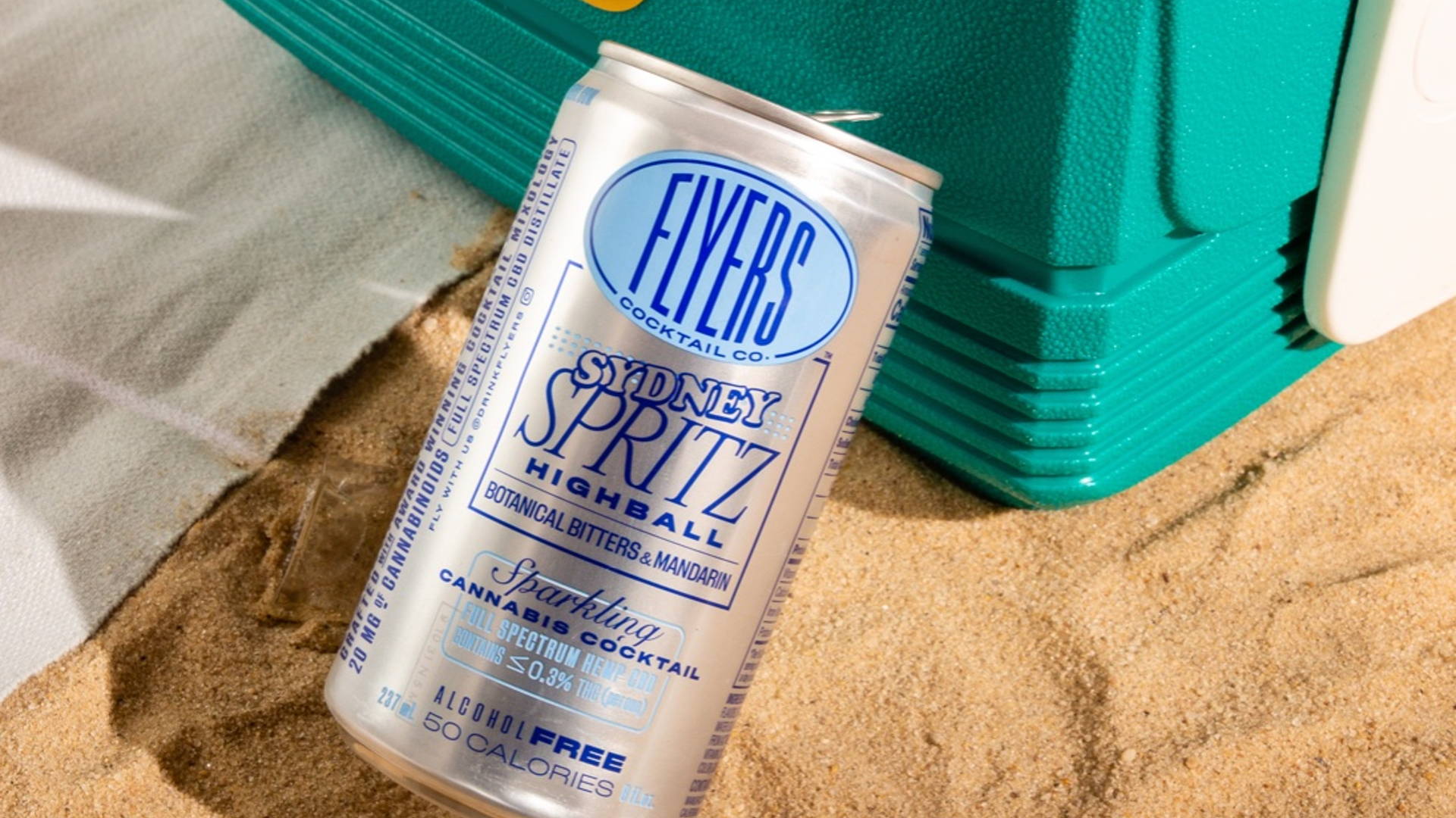 Featured image for Non-Alcoholic Flyers Cocktail Delivers Retro Typography On Its Aesthetically Pleasing Cans