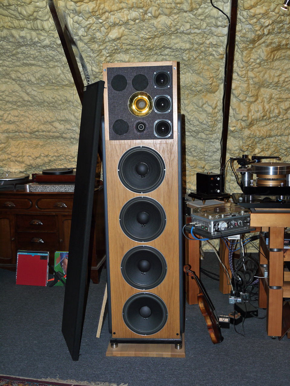 custom jbl tower with scanspeak revelator tweeter