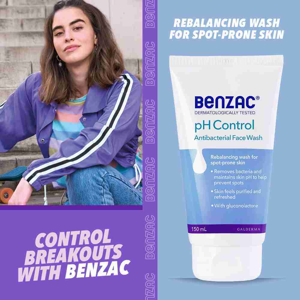 Benzac Ph Control Antibacterial Face Wash 150Ml - Image 4