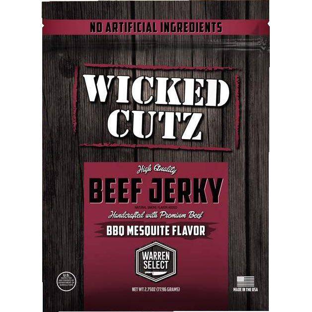 Wicked Cutz BBQ Mesquite Beef Jerky 