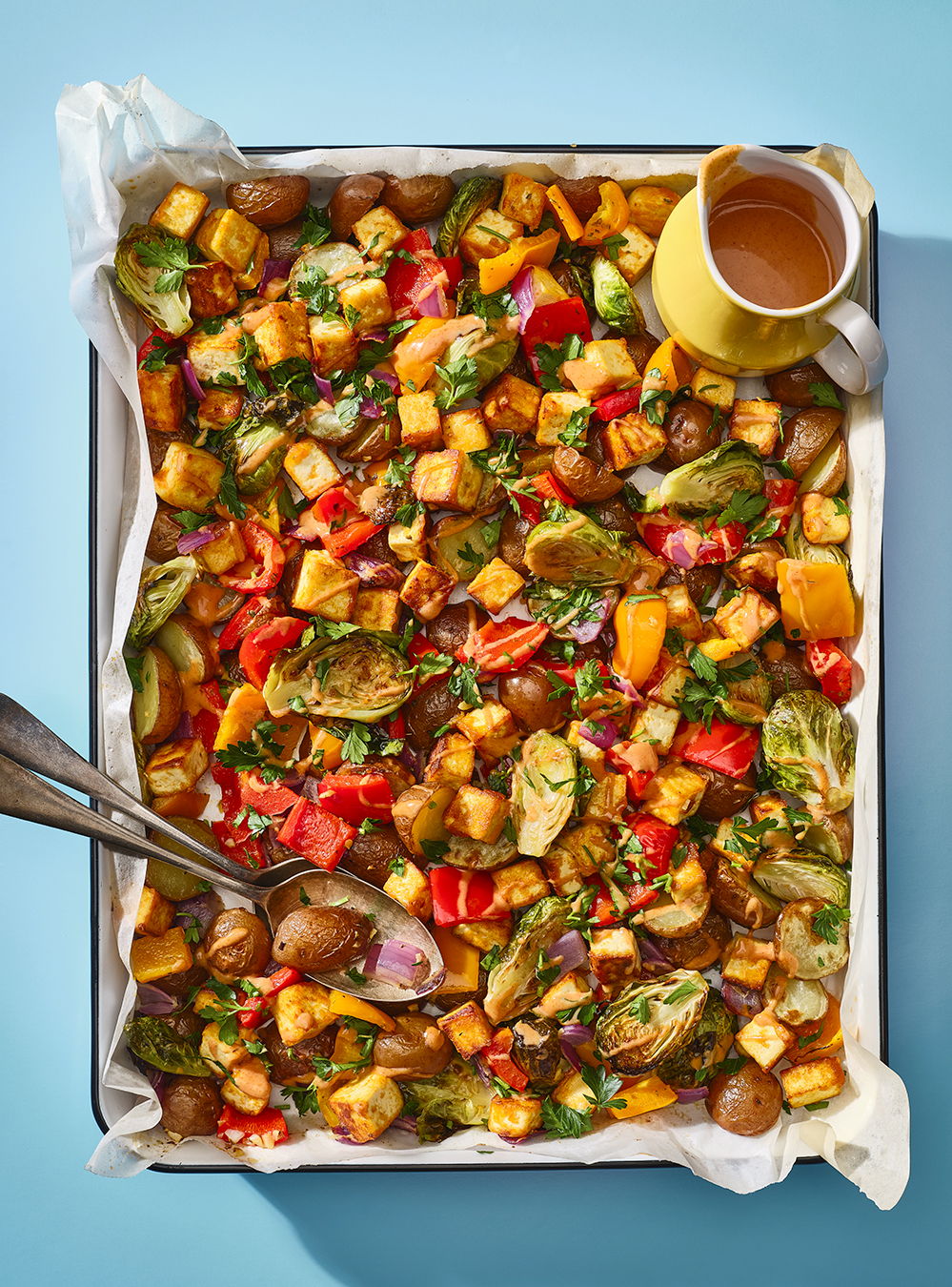 Sheet-Pan Roast Vegetables and Tofu | RICARDO