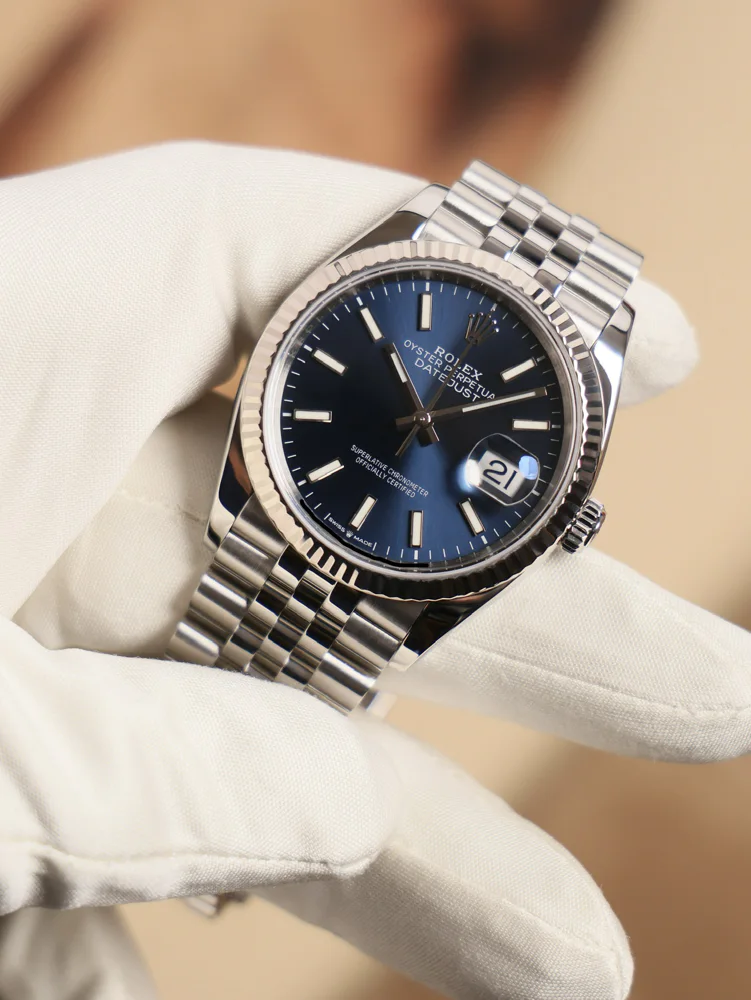 Blue Index Dial Jubilee Bracelet Box and Papers 2021, image 1 Blue Index Dial Jubilee Bracelet Box and Papers 2021, image 1