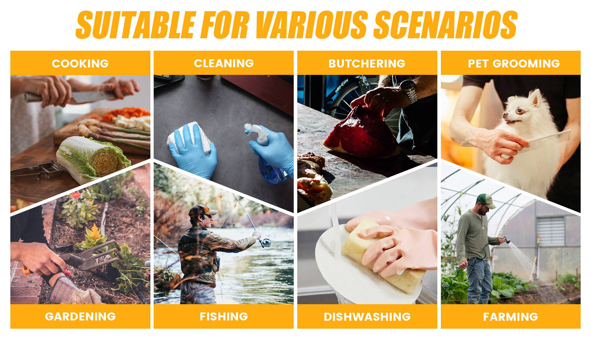 Funwater waterproof apron is suitable for various scenarios