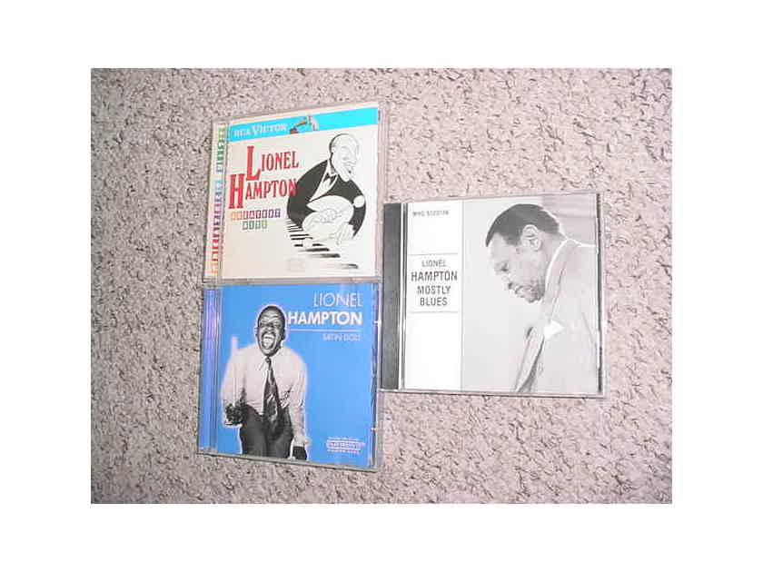JAZZ Lionel Hampton cd lot of 3  cd's - greatest hits Satin doll and mostly blues