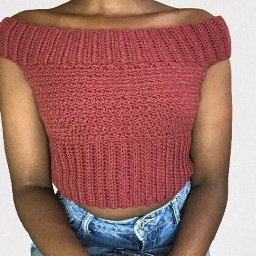 Off-Shoulder-Häkeltop