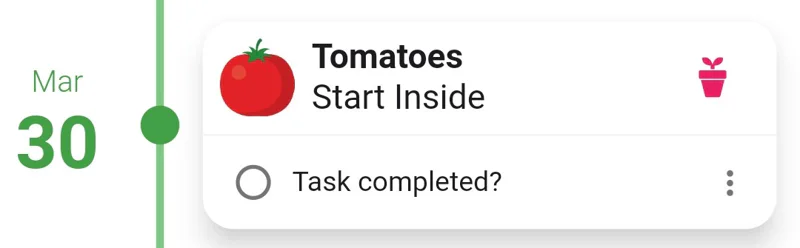 Screenshot of the three dots icon for a task