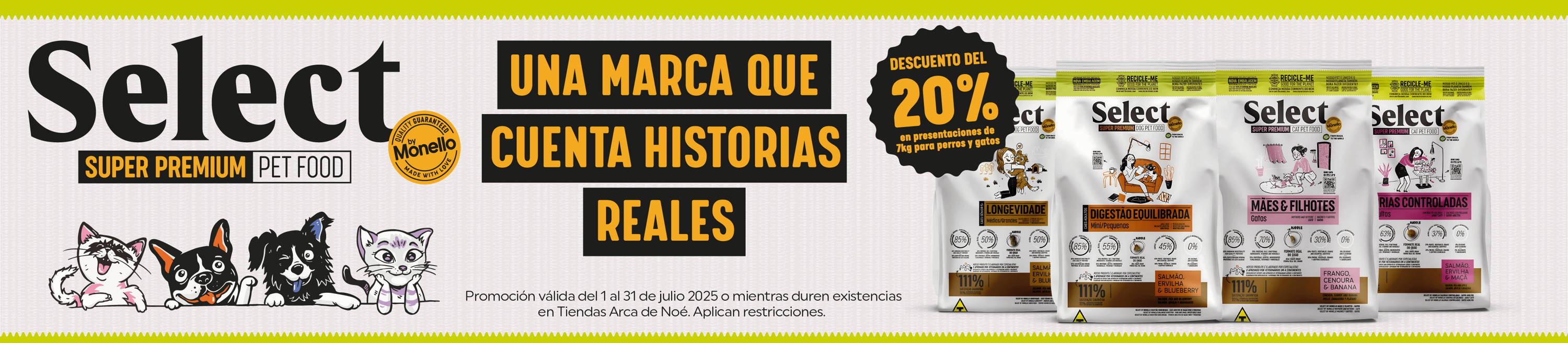 Select by Monello: 20% de descuento en productos seleccionados.