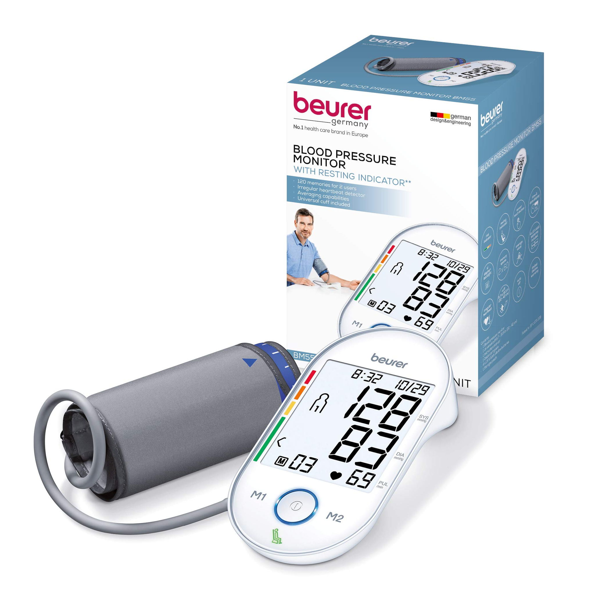Beurer BM55 vs Omron Platinum Wireless Upper Arm Blood Pressure Monitor ...