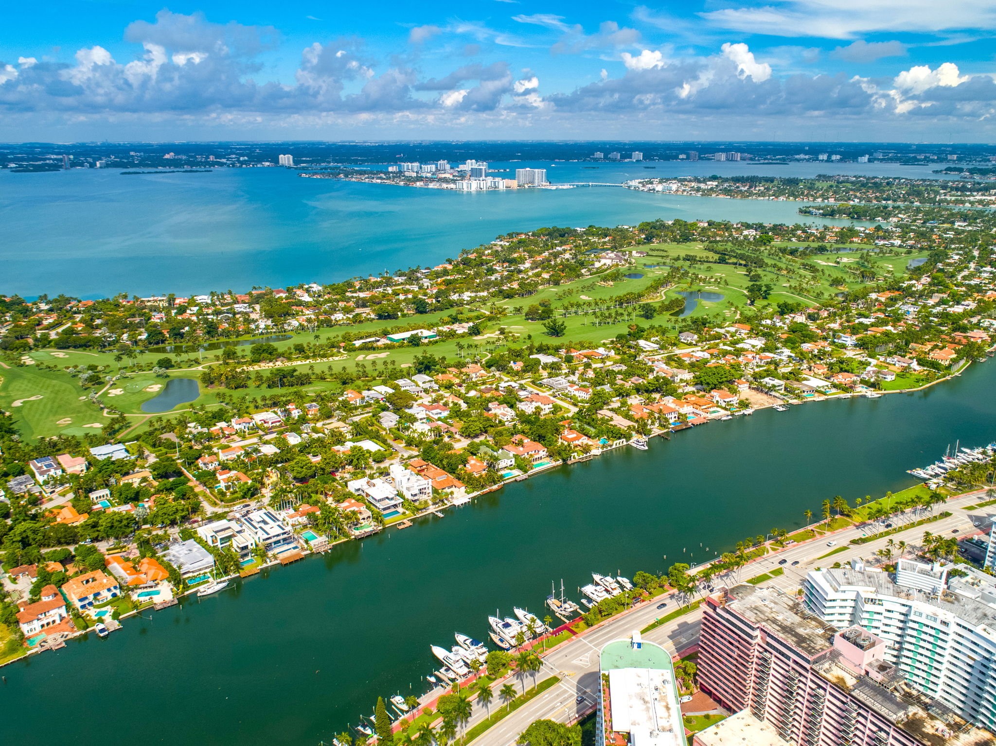 skyview of LA GORCE ISLAND