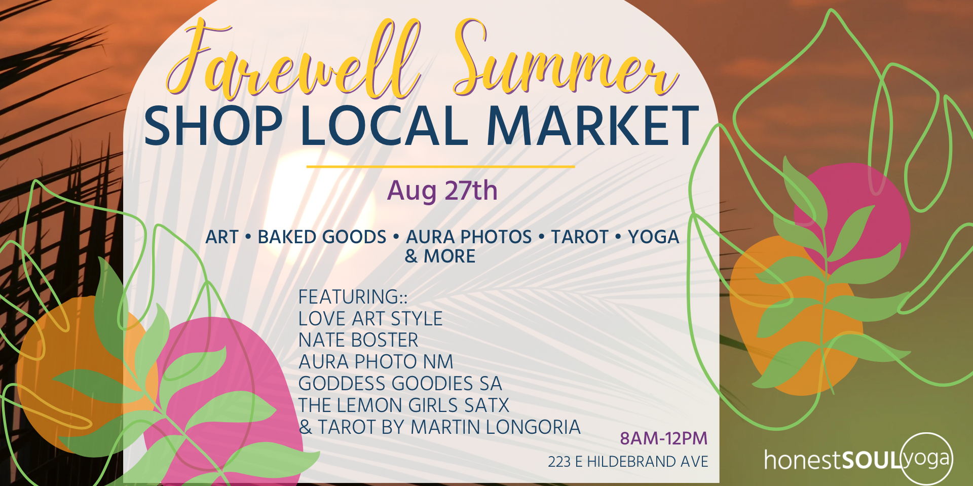 Farewell Summer Shop Local Market  promotional image