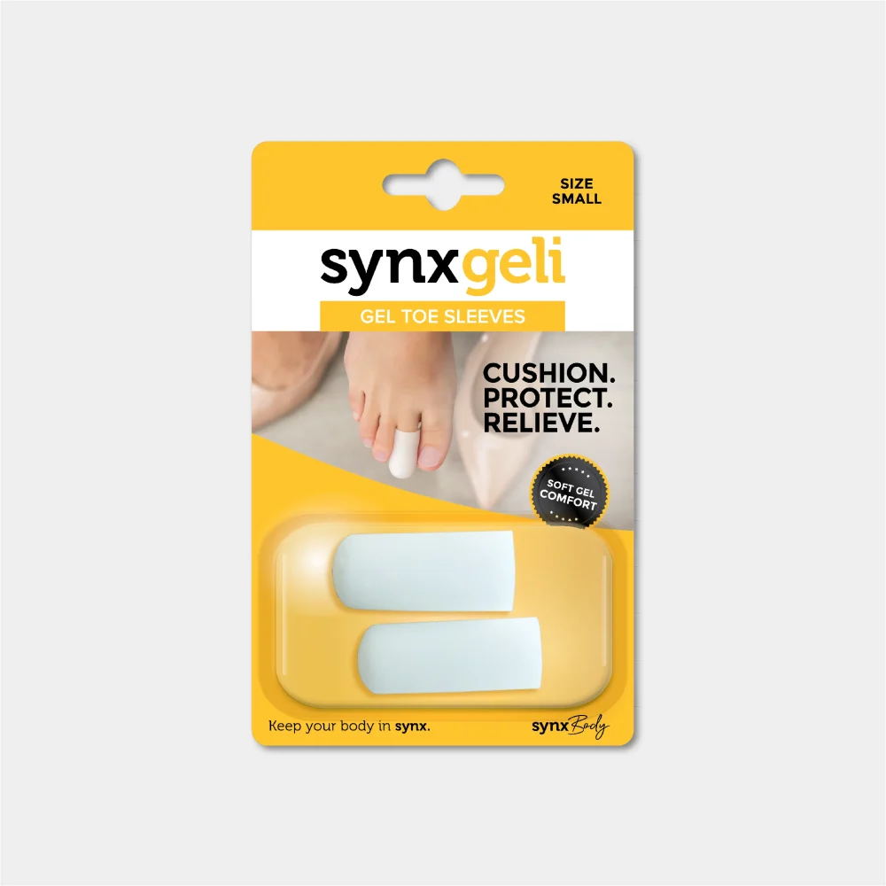 Synxgeli  Gel Toe Sleeves - 2 Pack