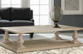 traditional turned leg coffee table 