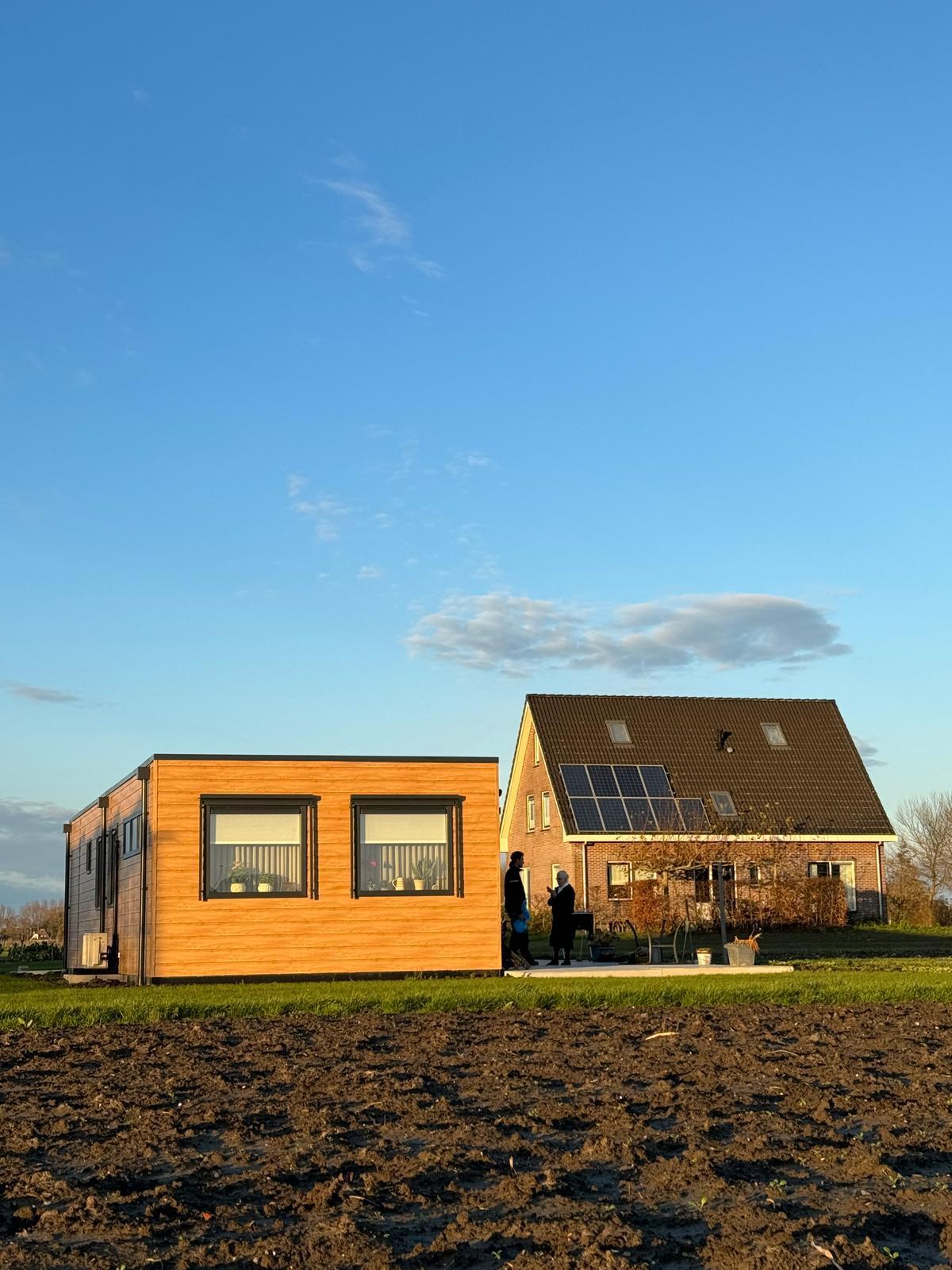 Mantelzorgwoning op eigen terrein — maatwerk project door BBS Systeembouw