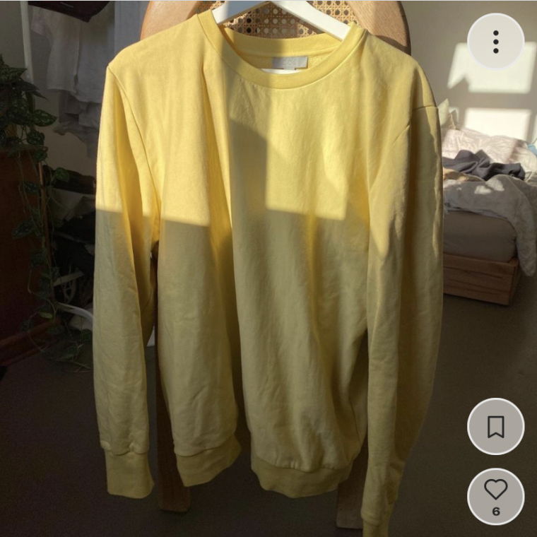 yellow pullover