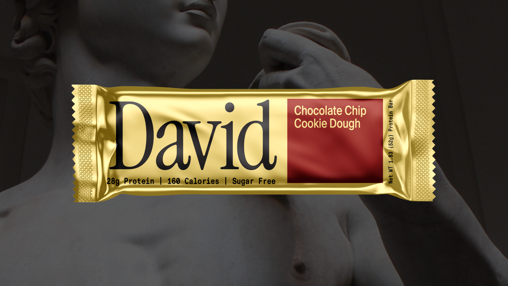 Day Job Expertly Sculpts Branding and Packaging for Latest Protein Bar ‘David’