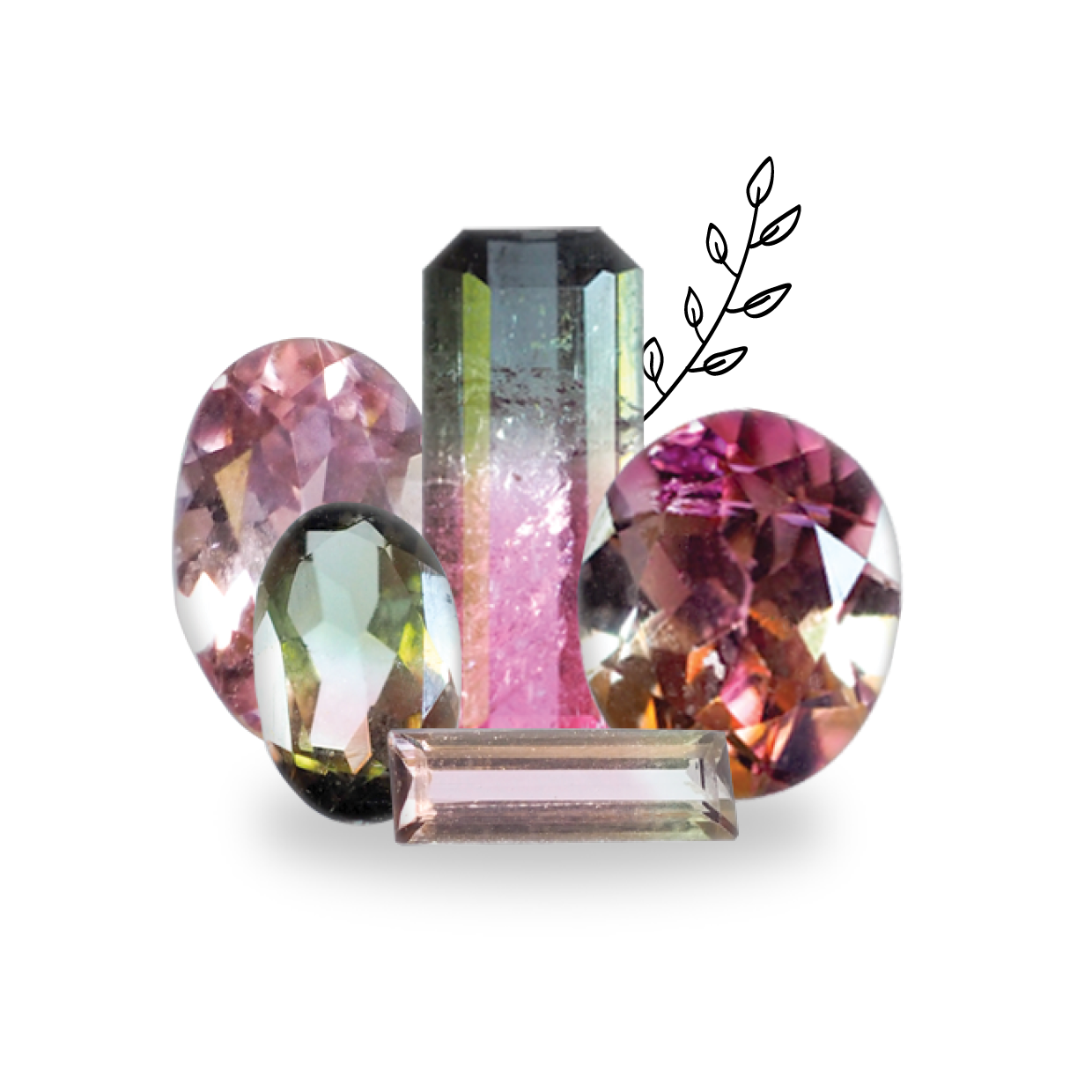 Tourmaline gemstone