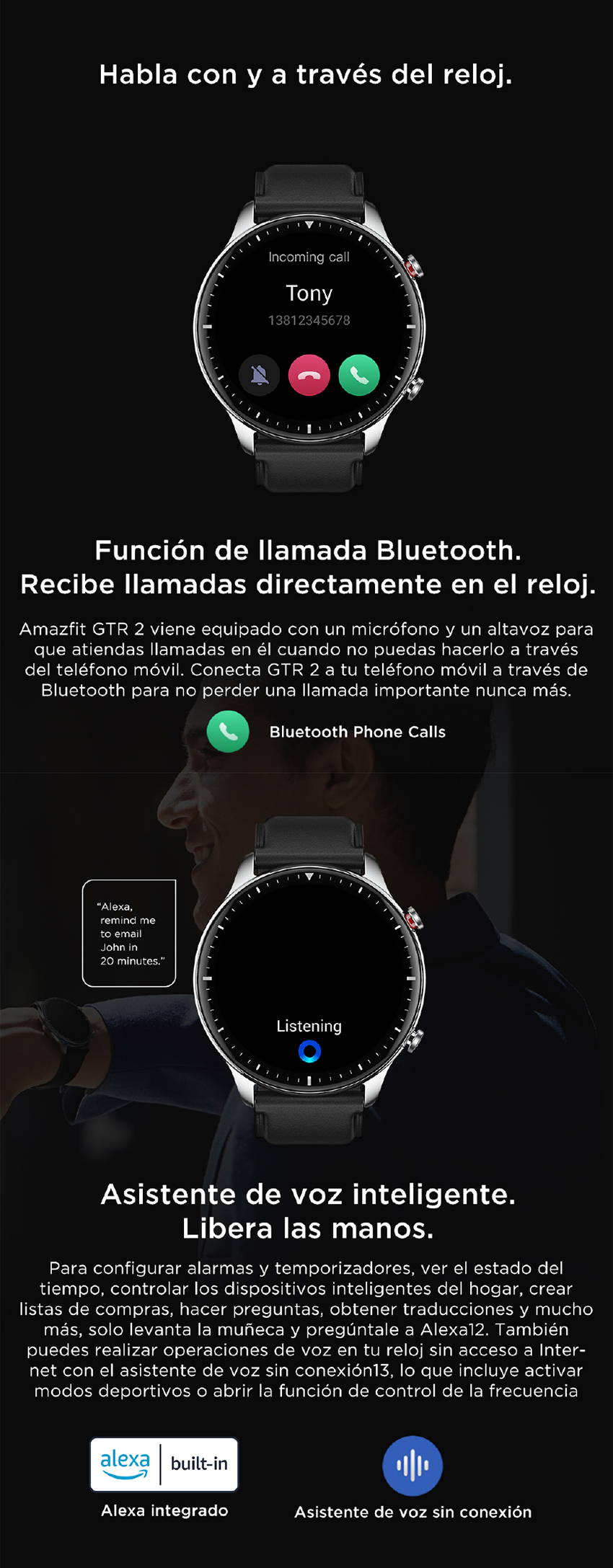 Amazfit gtr llamadas sales