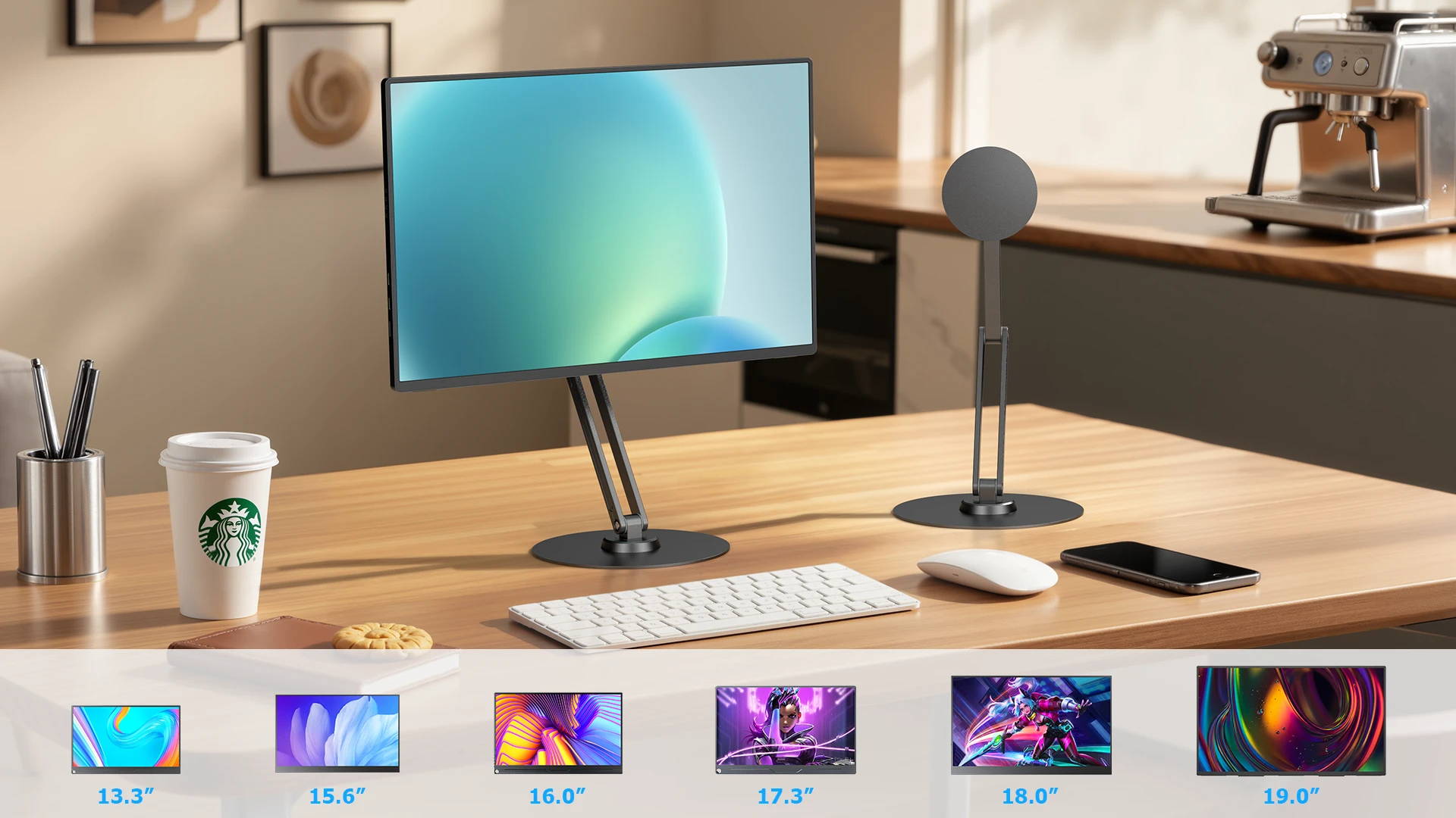 UStand - Monitor Stand Adjustable Multi-Angle Holder for 12"-19"