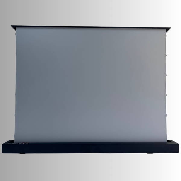 100"-120"-150" Electric Floor Rising Tension Indoor Screen w/ Smart Voice Control