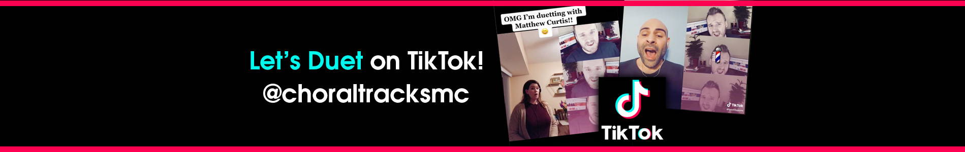 Follow Choral Tracks and Duet with Matthew Curtis on TikTok