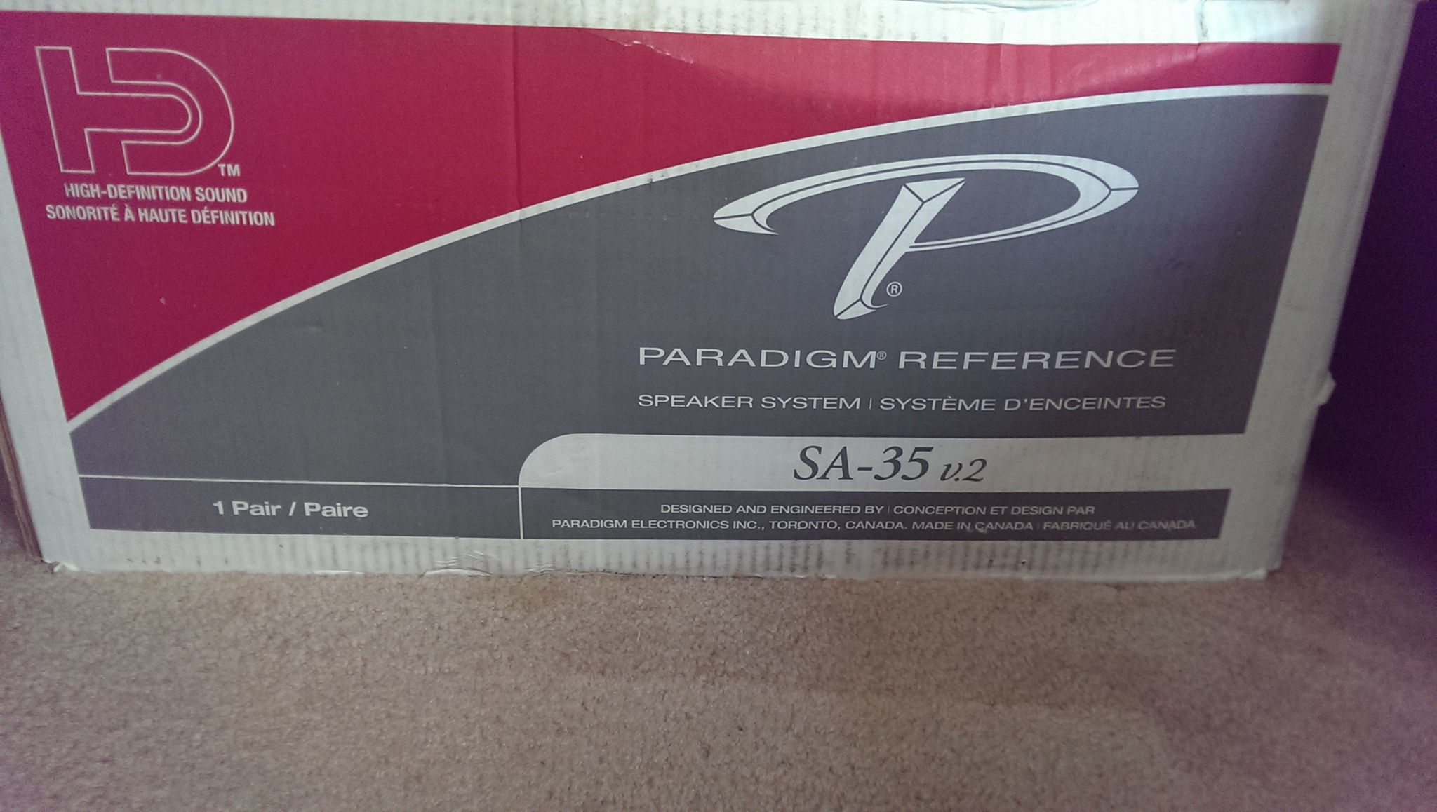 Paradigm SA-35 Brand New in the Box High End in wall Sp... 4
