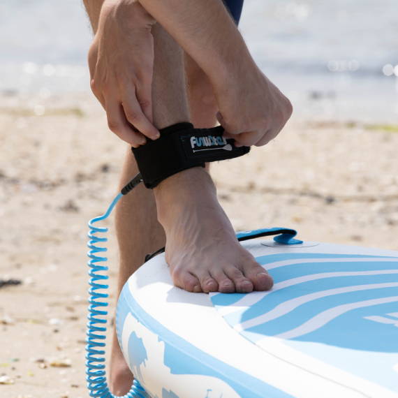 Leash is necessary paddle board accessories when paddleboarding in Canada