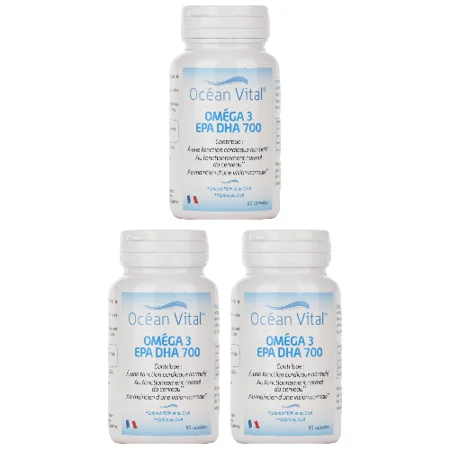 Omega 3 mit EPA DHA 700 - 3er Pack