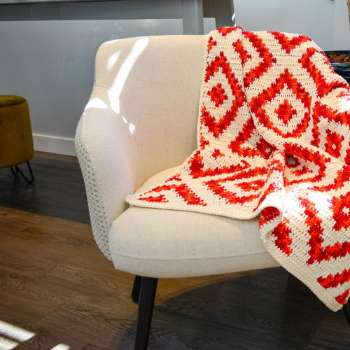 Diamond Throw Crochet Pattern