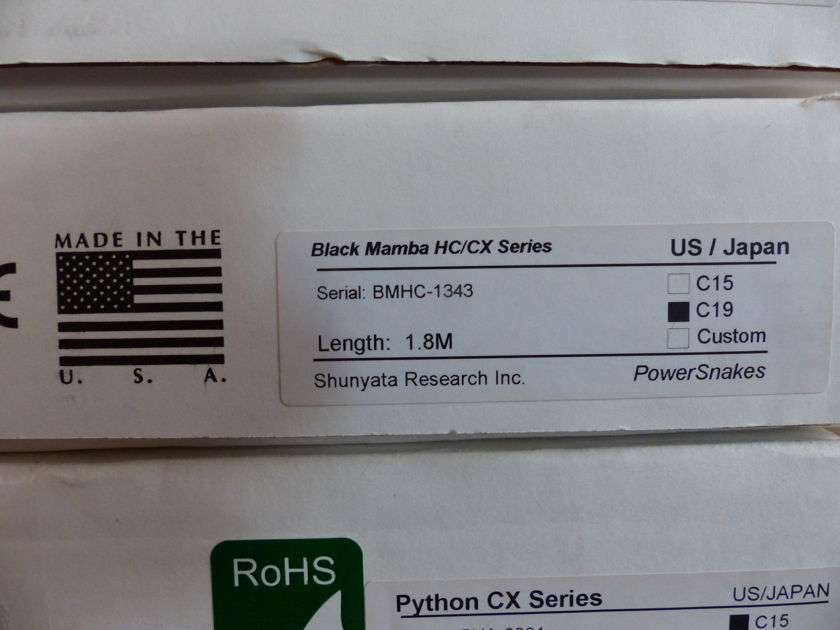 Shunyata Research Black Mamba  CX-HC 20A