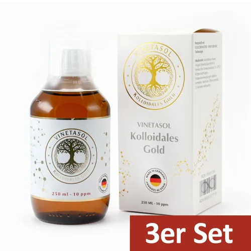 VINETASOL - SET Kolloidales Gold / 3 x 250 ml