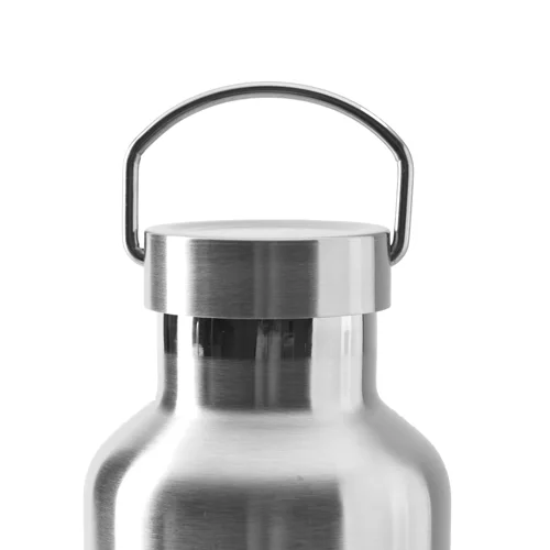 Stainless Steel Double Walled Water Bottle With Steel Lid - 350 ml