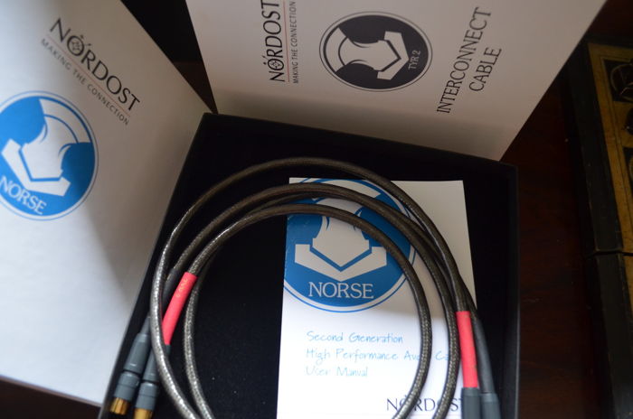 Nordost TYR 2 NORSE 1m pair RCA inc's with box