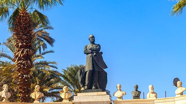 Statue of Auguste Mariette in Tahrir Square, Cairo, Egypt