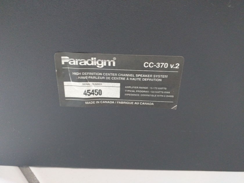 Paradigm CC-370 v2