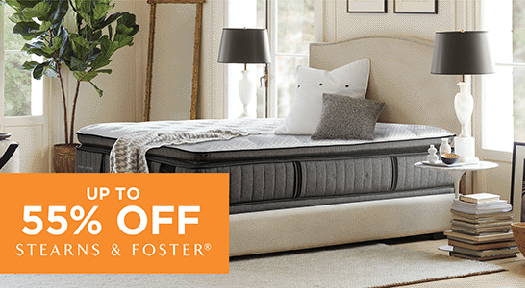 Up to 55% off Stearns & Foster