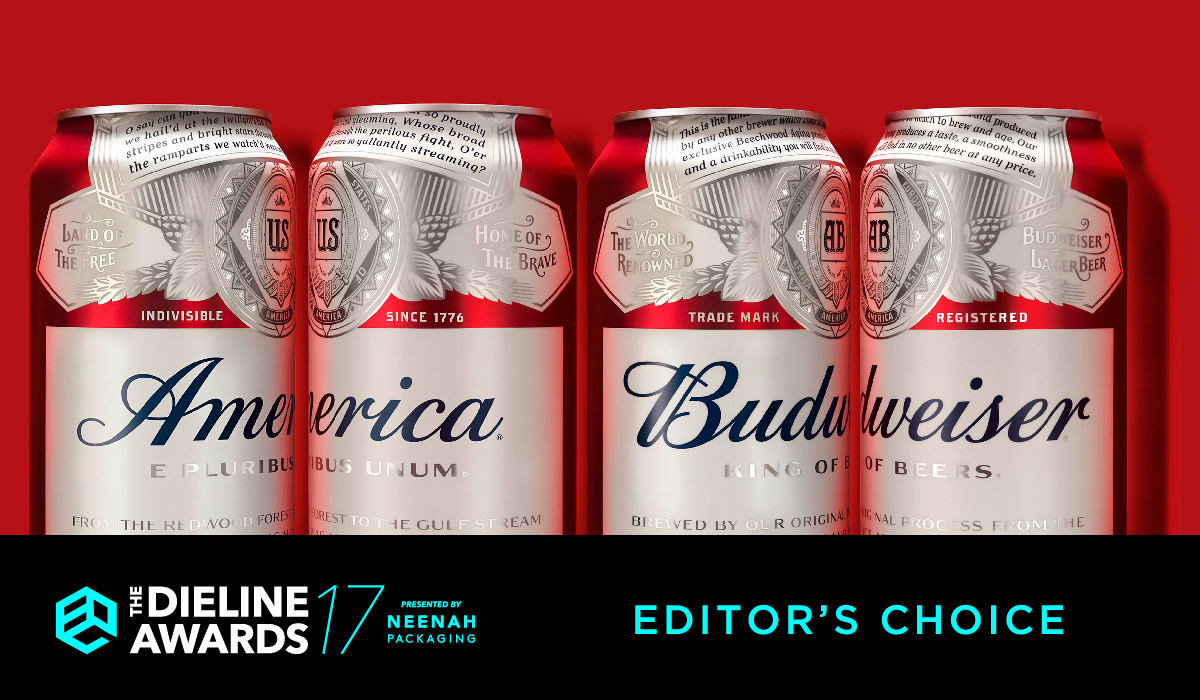 The Dieline Awards 2017: America Beer (Budweiser)