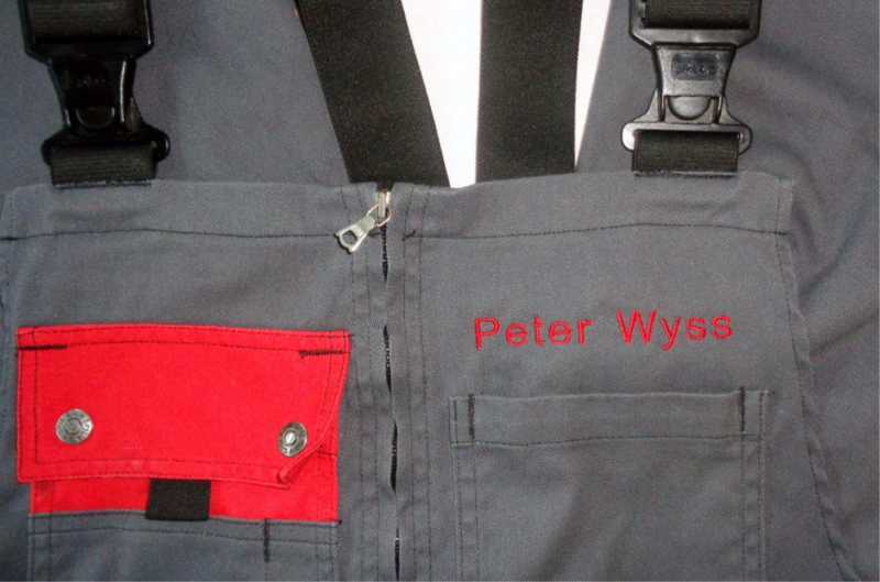 Arbeitshosen besticken- Mit Namen, Logo oder Slogan