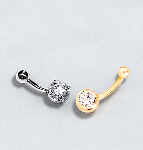 Shop lab grown diamond belly piercings.