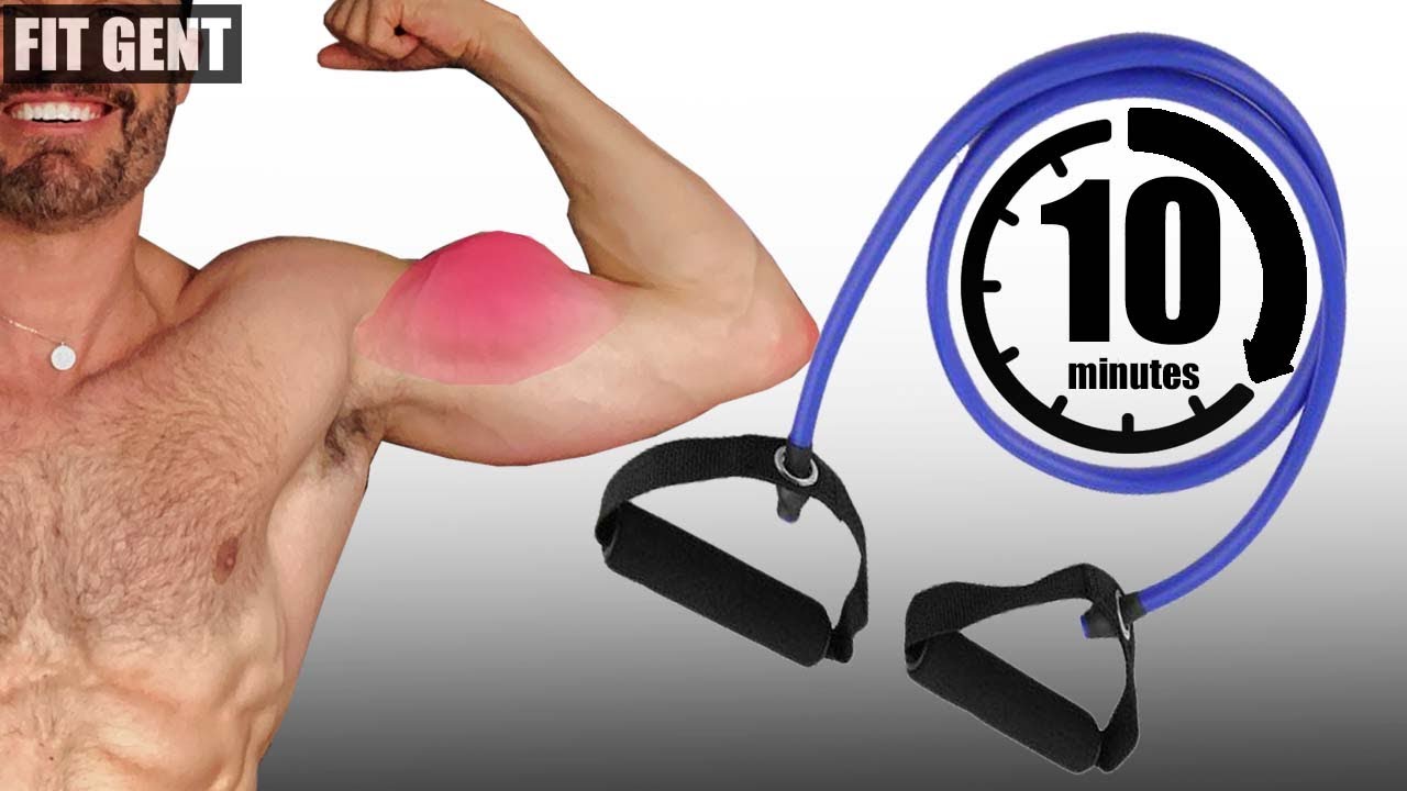 Band Biceps Timed Workout No Attaching 