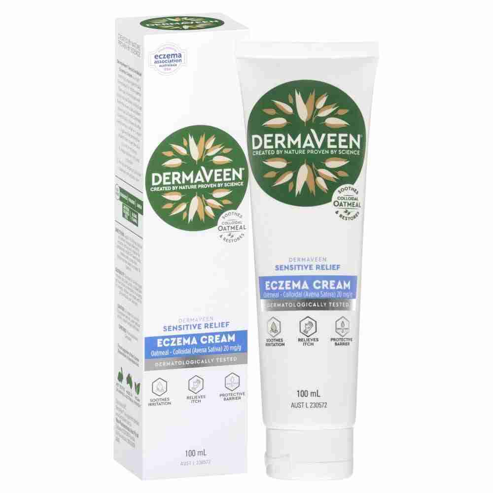 DermaVeen Sensitive Relief Eczema Cream 100mL - Image 5