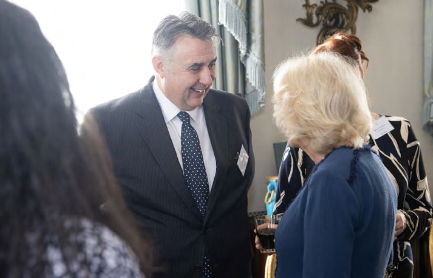 Tony Crilly in conversation with HRH Camilla